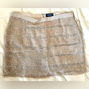 Gryphon New York Beaded Silk Mini Skirt Size M